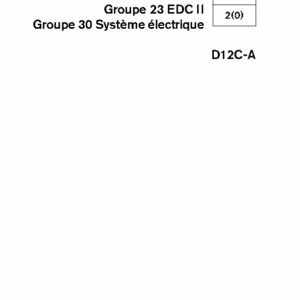7740698 M.ATELIER D12C-A Groupe 23 EDC II & Groupe 30 Système Electrique